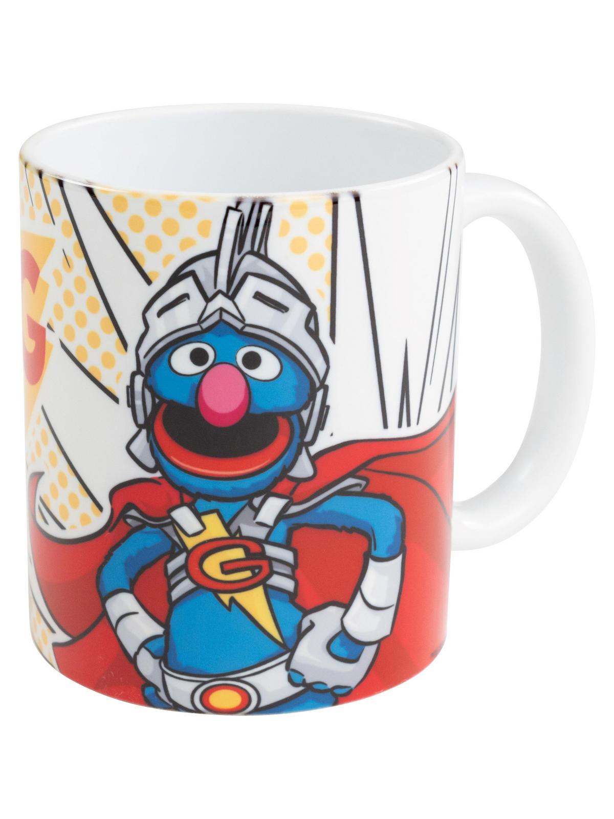 BECHER Sesamstraße Super Grobi Mehrfarbig 320 ml - Multicolor, Keramik (0.32L) - United Labels