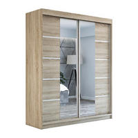 SCHWEBETÜRENSCHRANK 180 cm KOMFORT Farbe:Sonoma - Braun, Holzwerkstoff (180/215/59.5cm) - A&J MöbelLand