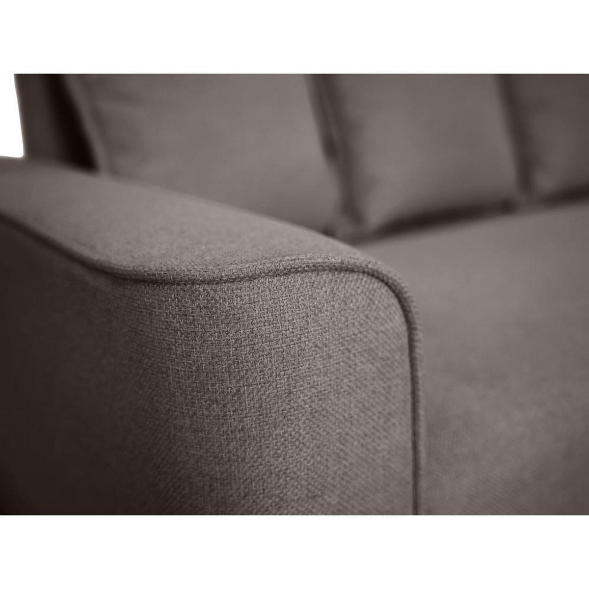 ECKSCHLAFSOFA Willow braun - Braun, Textil (225/150cm) - Beautysofa