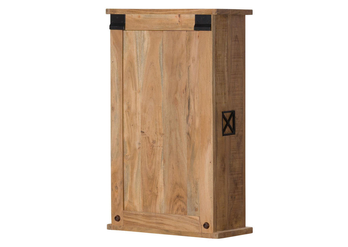 HÄNGESCHRANK Akazie 44x21x72 natur versiegelt NATURE OF SPIRIT #302 - Braun, Holzwerkstoff (44/72/21cm) - Massivmoebel24