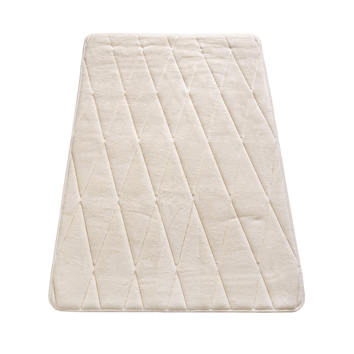 BADEMATTE 60/100 cm Corby 254 - Creme, Kunststoff (60/100cm) - Paco Home