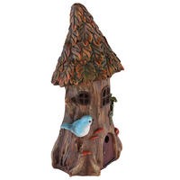 LED AUSSENLEUCHTE Baumstamm Braun - Braun, Kunststoff (11.5/10/23cm) - Globo Lighting