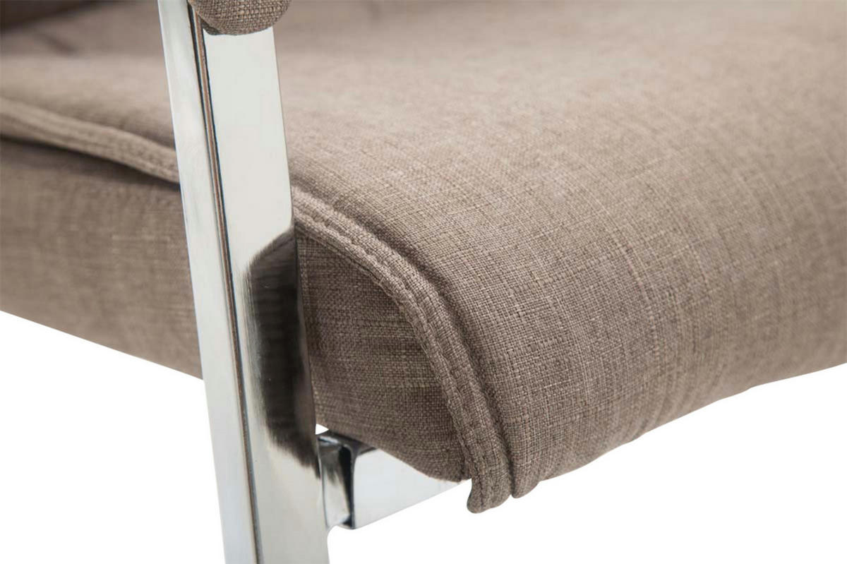 SCHWINGSTUHL 2er Set Stoff taupe - Taupe, Textil/Metall (58/102/65cm) - CLP