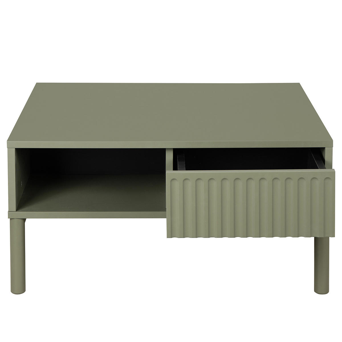 COUCHTISCH - Olivgrün, Holz/Holzwerkstoff (80/80/40cm) - home24
