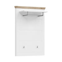 GARDEROBENPANEEL Michigan 32/79/114 cm - Weiß, Holzwerkstoff (79/114/32cm) - Xonox