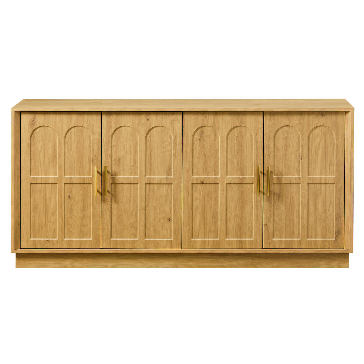KOMODA 169/40/80 cm z nastavljivimi policami, zaščito proti prevrnitvi in MDF izdelavo, Naravna - naravne barve, leseni material (169/80/40cm) - Redom