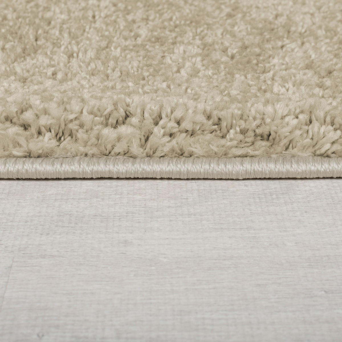 TEPPICH Hochflor Shaggy-Design, teddyweich LYNE, Beige 133x133 cm - Beige, Textil (133/133cm) - KADIMA DESIGN
