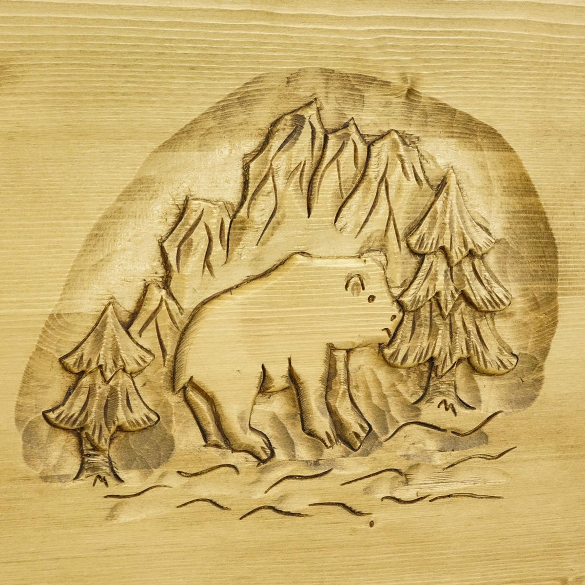 BETT aus Massivholz JAGNA - Honig, Holz (160/200cm) - Seart