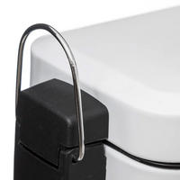METALLABFALLEIMER 28,3/14,5/30,5 cm - Weiß, Metall (14.5/30.5/28.3cm) - 5five Simply Smart
