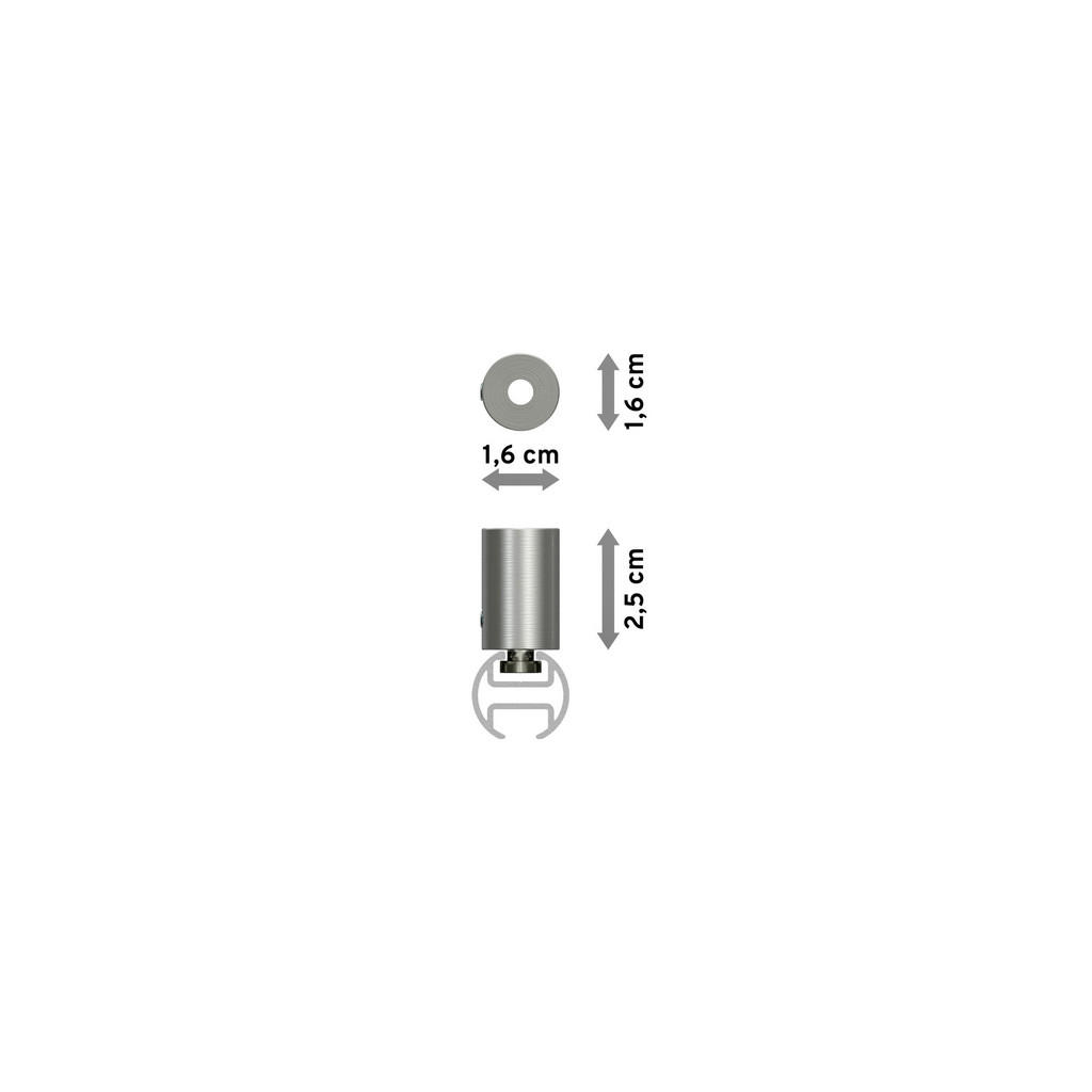 Thumbnail - Interdeco Innenlauf-Gardinenstangen-Set, Edelstahl, Metall, 180 cm, Wohntextilien, Gardinen & Vorhänge, Gardinen-Stangen