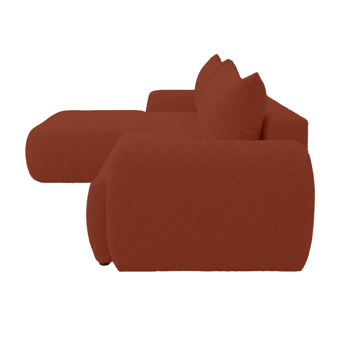 ECKSOFA MUNDUK II mit Schlaffunktion, Dunkelorange - Dunkelorange, Textil (260/184cm) - Fedve