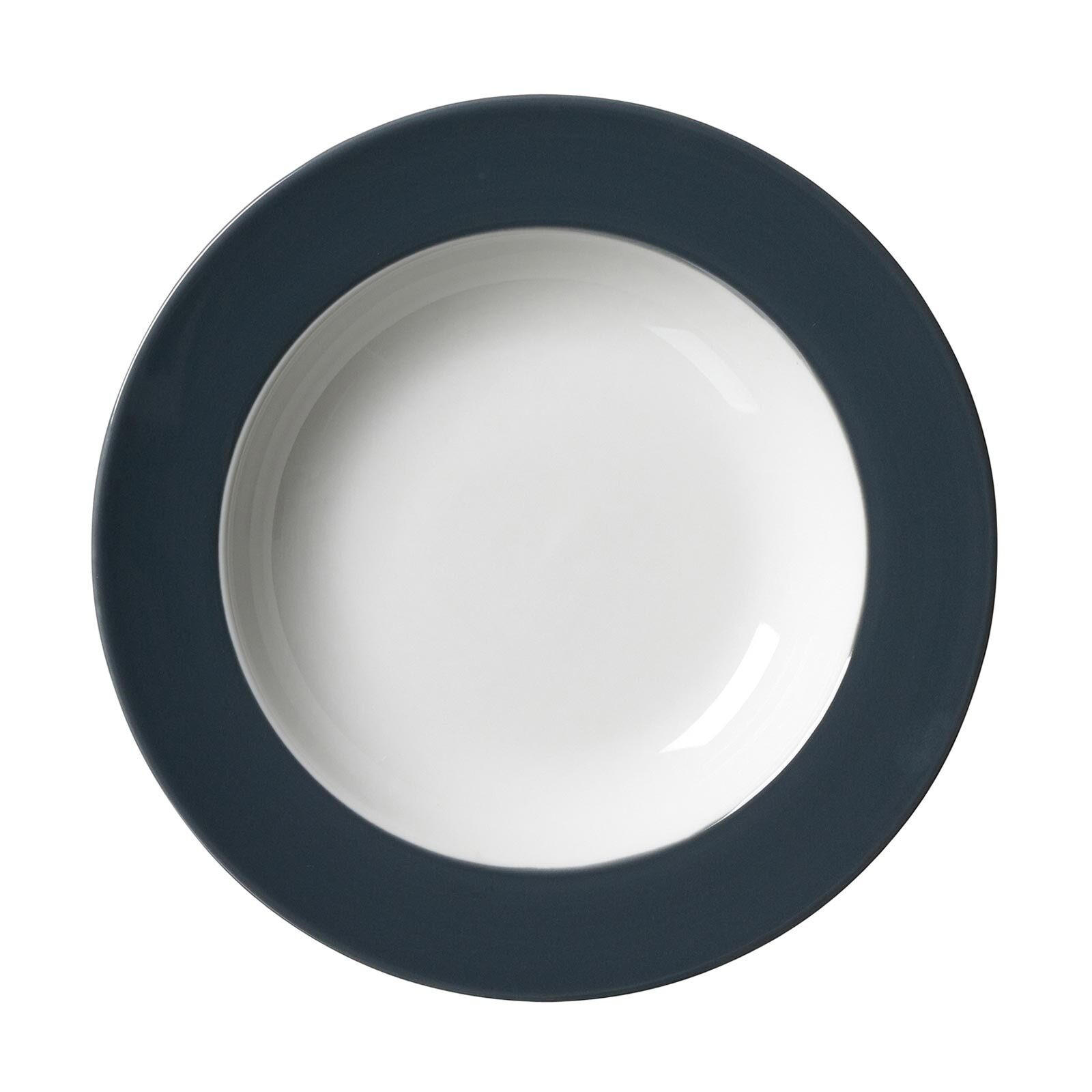 SUPPENTELLER Doppio Anthrazit ø 22 cm 6er Set - Anthrazit, Keramik (22cm) - Ritzenhoff Breker