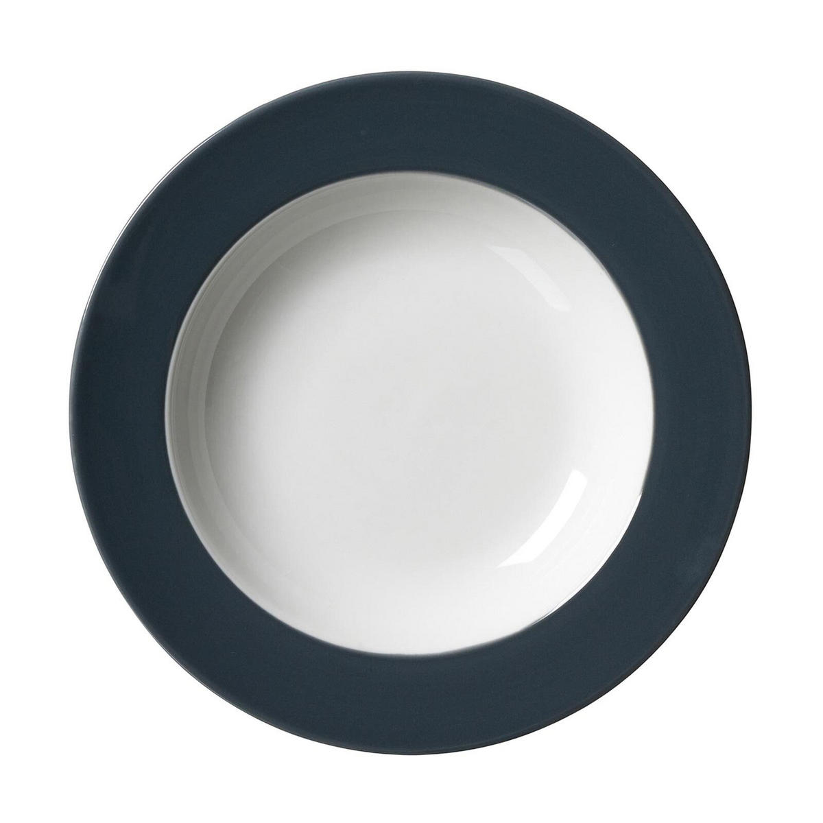 SUPPENTELLER Doppio Anthrazit ø 22 cm 6er Set - Anthrazit, Keramik (22cm) - Ritzenhoff Breker