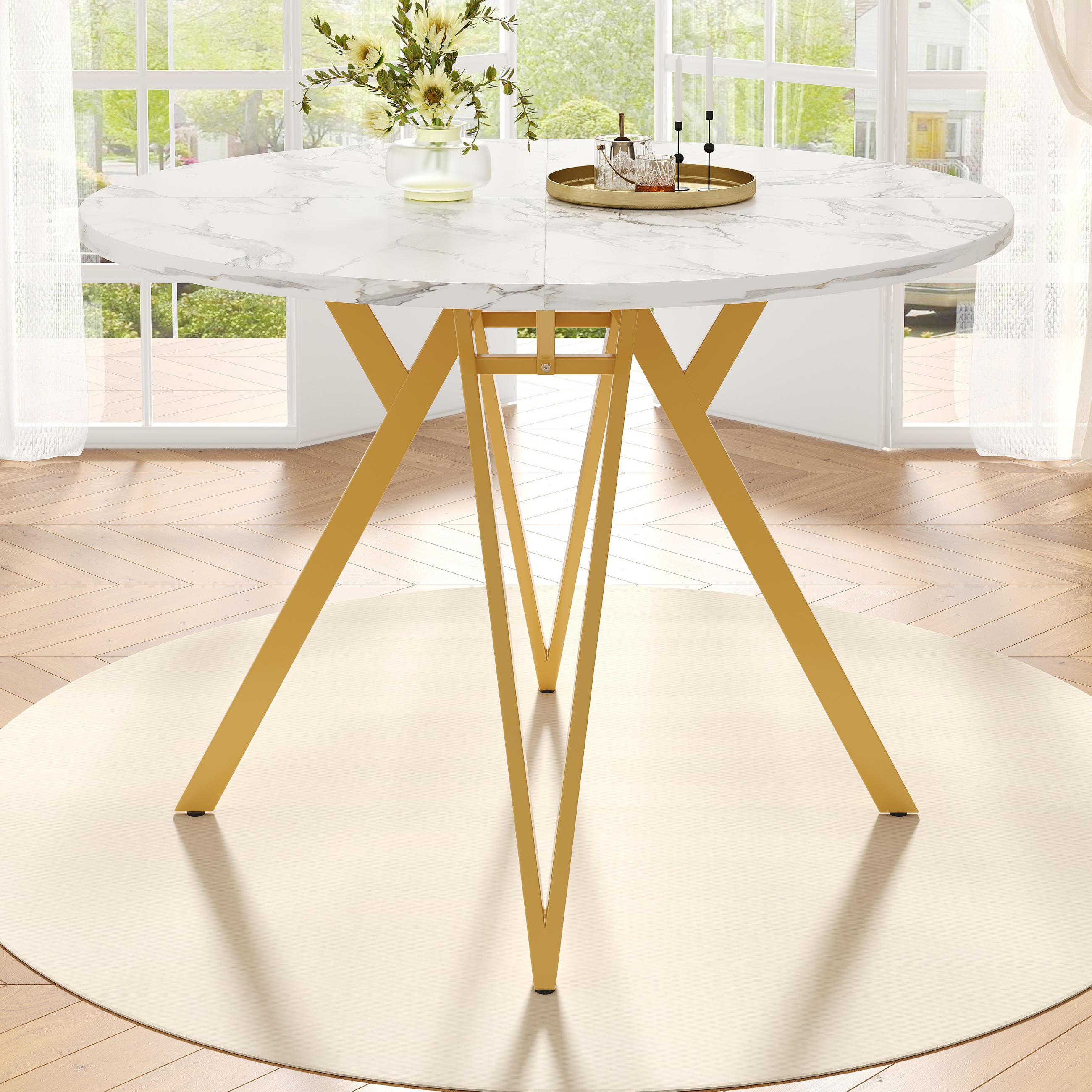 ComfortXL Essgruppe Gold 100x76x100 cm