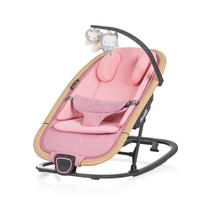 BABYWIPPE Senso rosa Holzoptik, Kopfstütze, 3-Punkt-Gurt, verstellbare Rückenlehne - Rosa, Metall - Chipolino