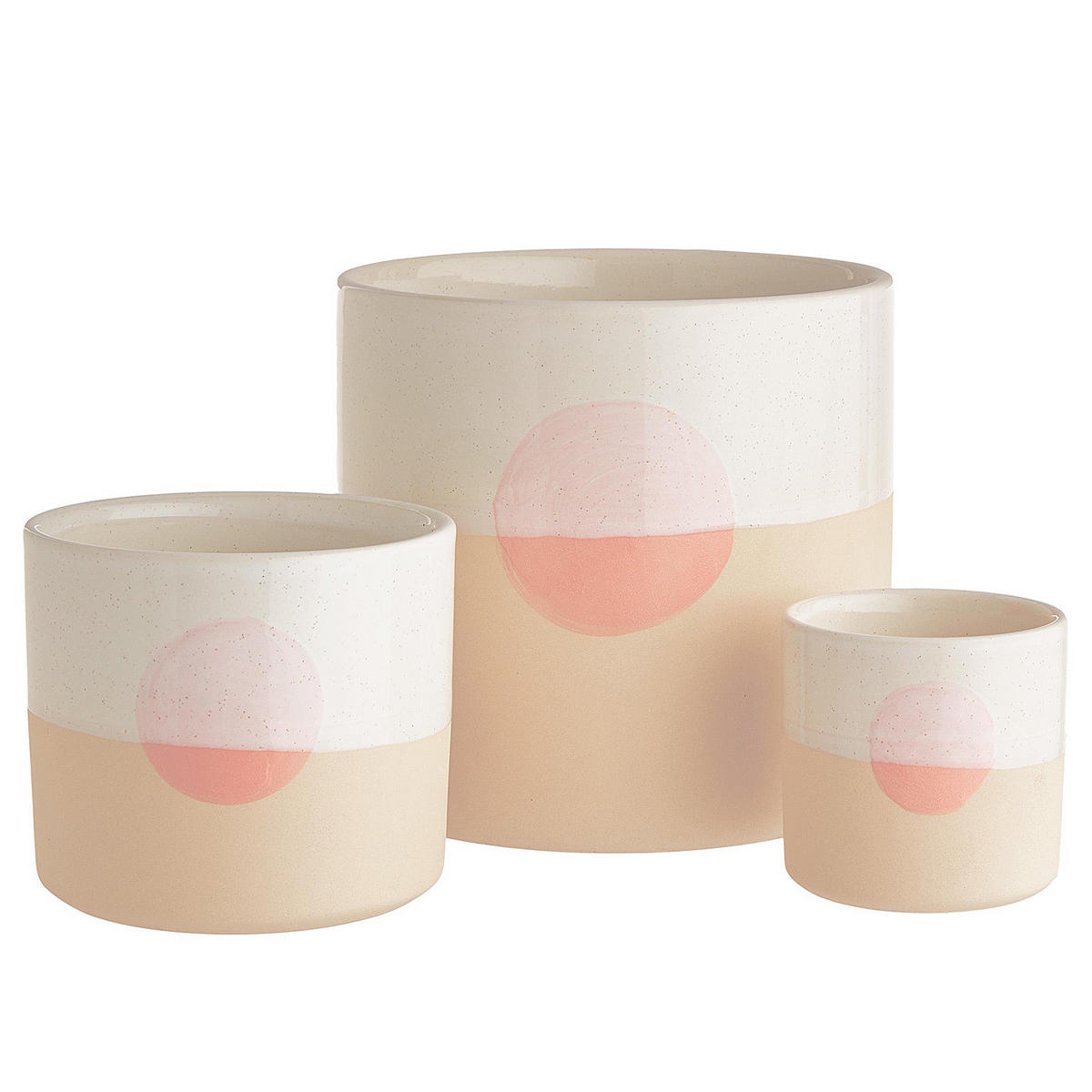 BLUMENTOPF (2er Set) Sunset - Multicolor, Keramik (15cm) - Butlers