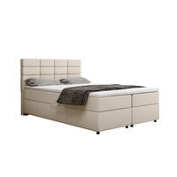 BOXBETT Reve 140 x 200 cm mit Bettkasten und Lattenrost ohne matratze - beige - Beige, Holz (140/200cm) - Homesy