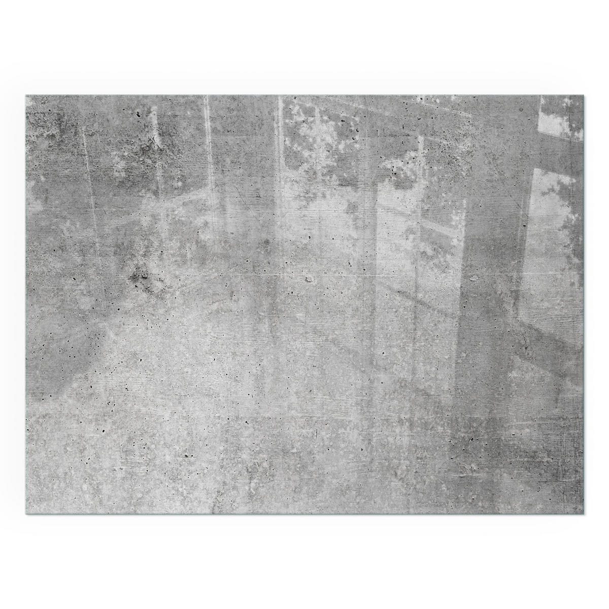 GLASPLATTE für Kamin 80x60 cm - Grau, Glas (80/60/0.4cm) - TULUP