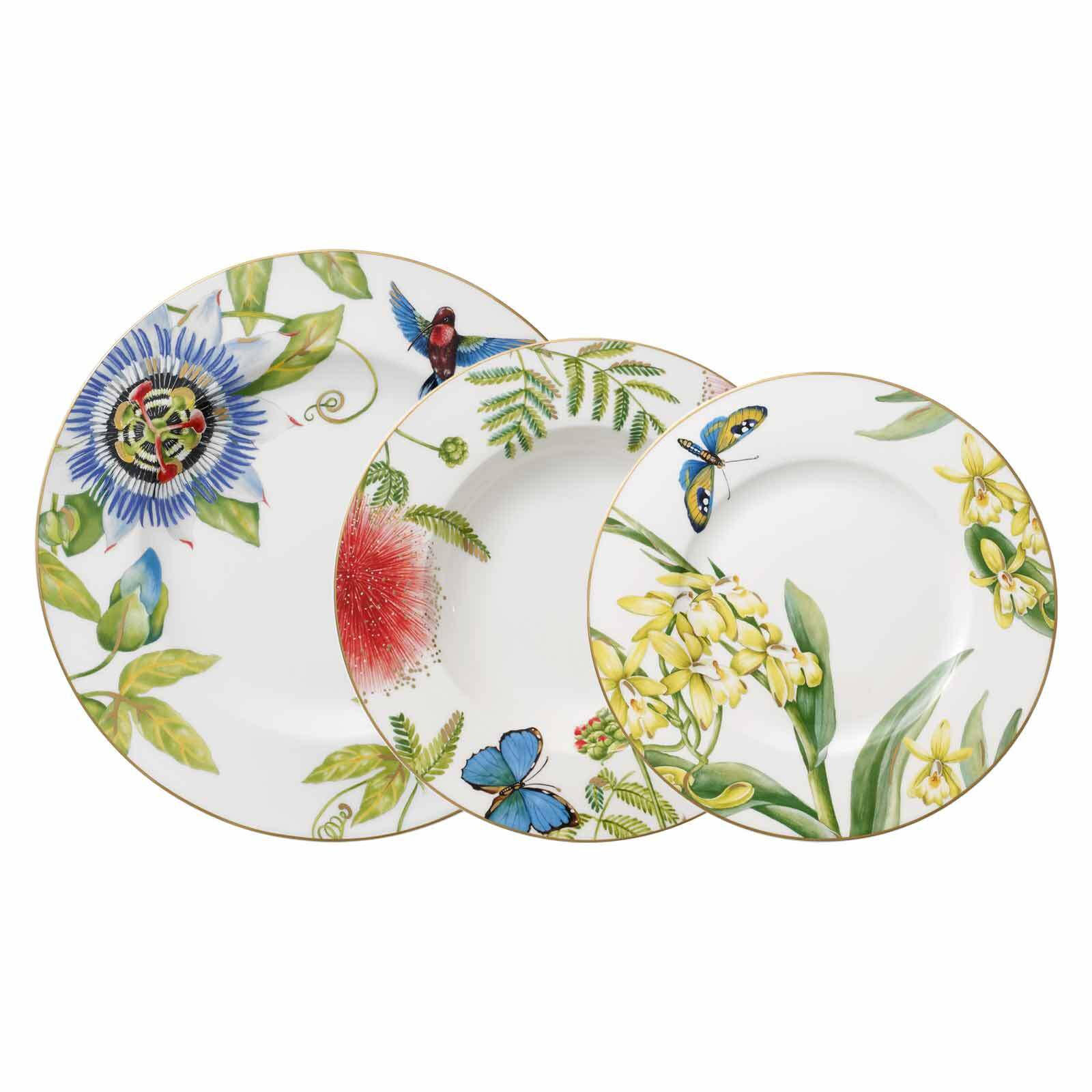 TAFELSERVICE Amazonia Anmut bunt 18er Set - Multicolor, Keramik (1/1/1cm) - Villeroy & Boch