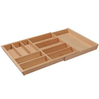 BESTECKEINSATZ Buche massiv Natur verstellbar 80–100 cm ausziehbar - Buchefarben, Holz (95/5/47cm) - Livingpoint24