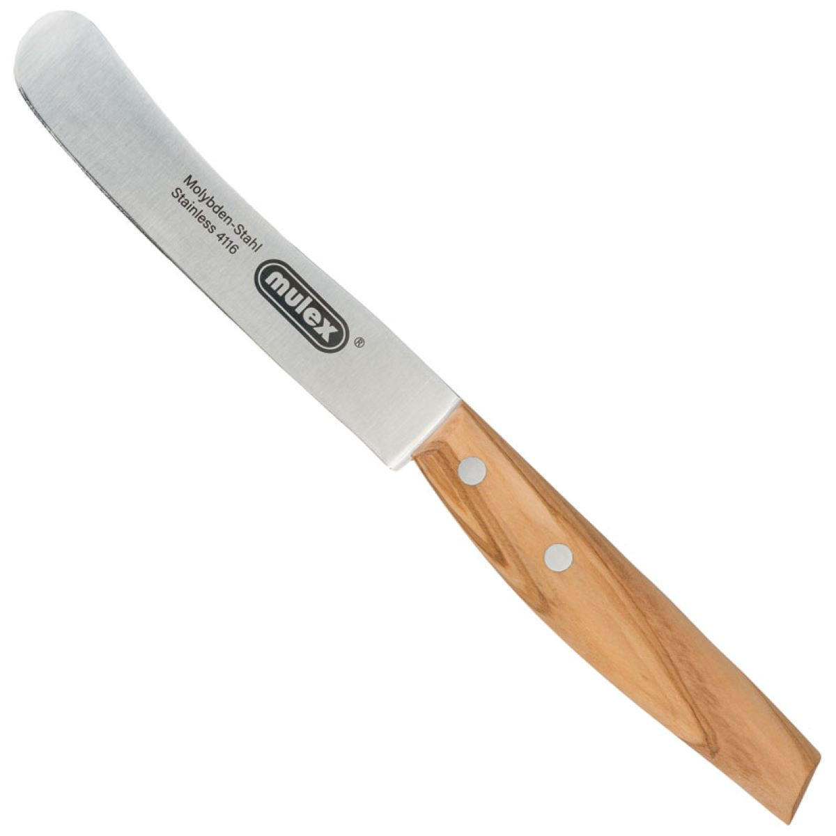 BUTTERMESSER geschmiedet mit Olivenholzgriff - Braun, Holz (22cm) - Mulex