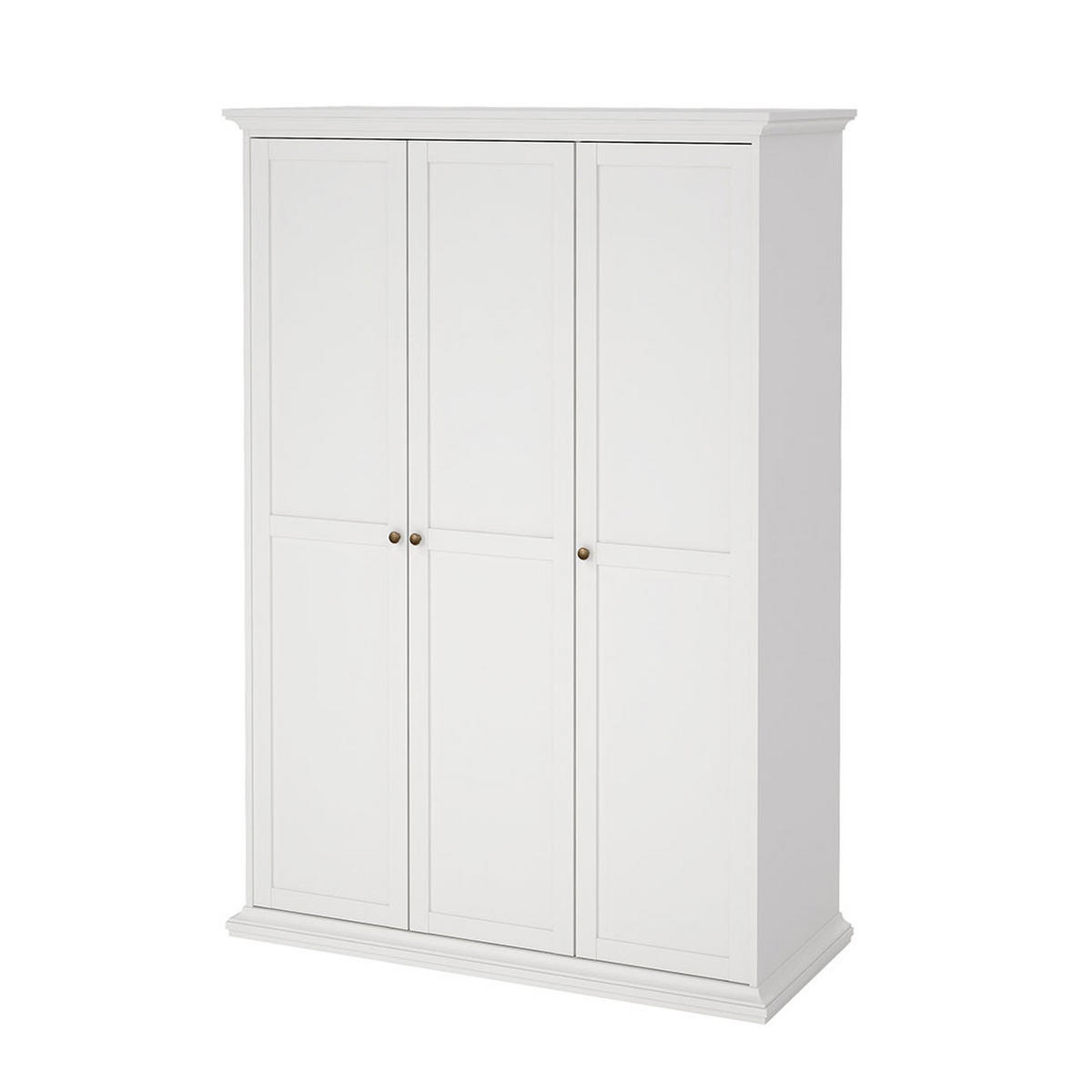 KLEIDERSCHRANK Venedig Weiß 139/61/201 cm - Weiß, Holzwerkstoff (139/201/61cm) - ebuy24