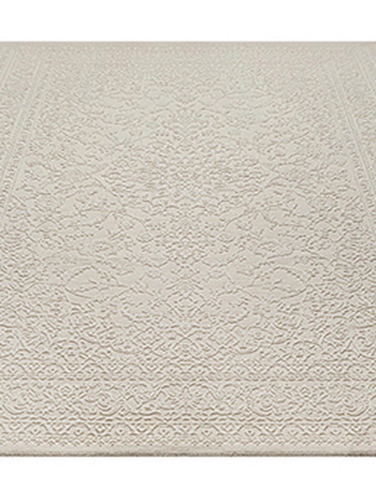 KURZFLORTEPPICH Uni KASOS Polyester Creme 160 x 230 cm - Beige, Textil (160/230cm) - KADIMA DESIGN