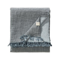 BAUMWOLLDECKE Lilo Blau 130x170 cm - Blau, Textil (130/170cm) - Lytte