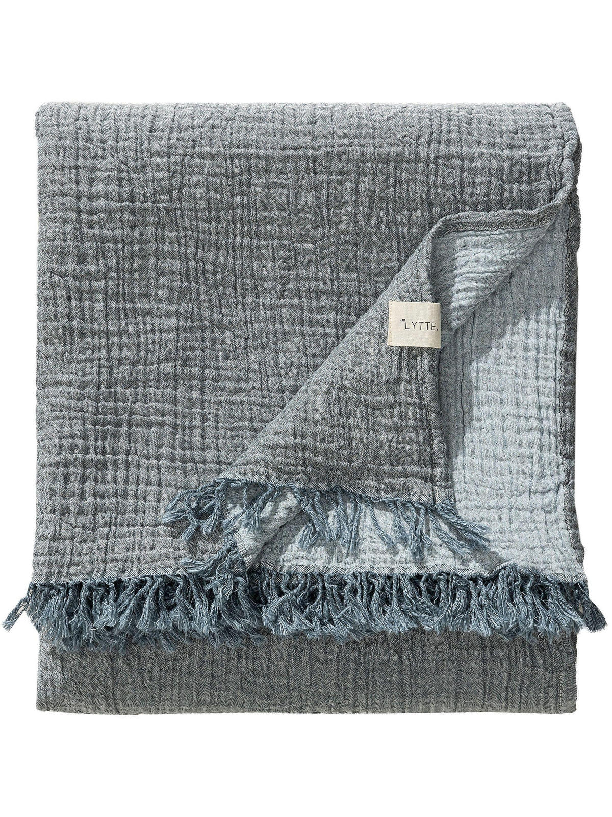 BAUMWOLLDECKE Lilo Blau 130x170 cm - Blau, Textil (130/170cm) - Lytte