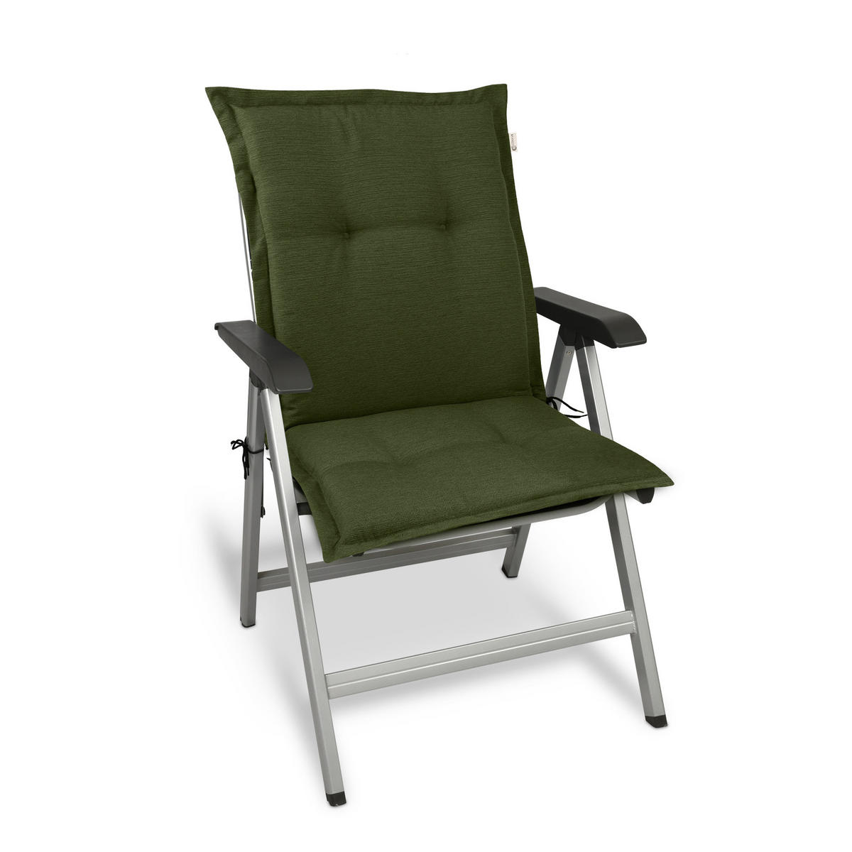 NIEDERLEHNERAUFLAGE HighLux NL 105/50/7cm Dunkelgrün 4tlg - Dunkelgrün, Textil (50/7/105cm) - Beautissu 