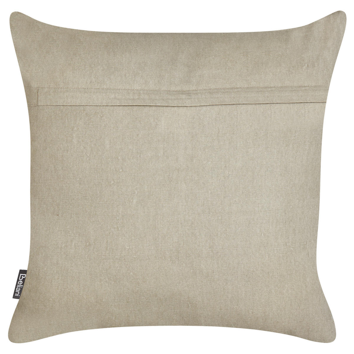 DEKOKISSEN 2er-Set Taupe 45/45 cm Velleia - Taupe/Weiß, Naturmaterialien (45/45cm) - Beliani