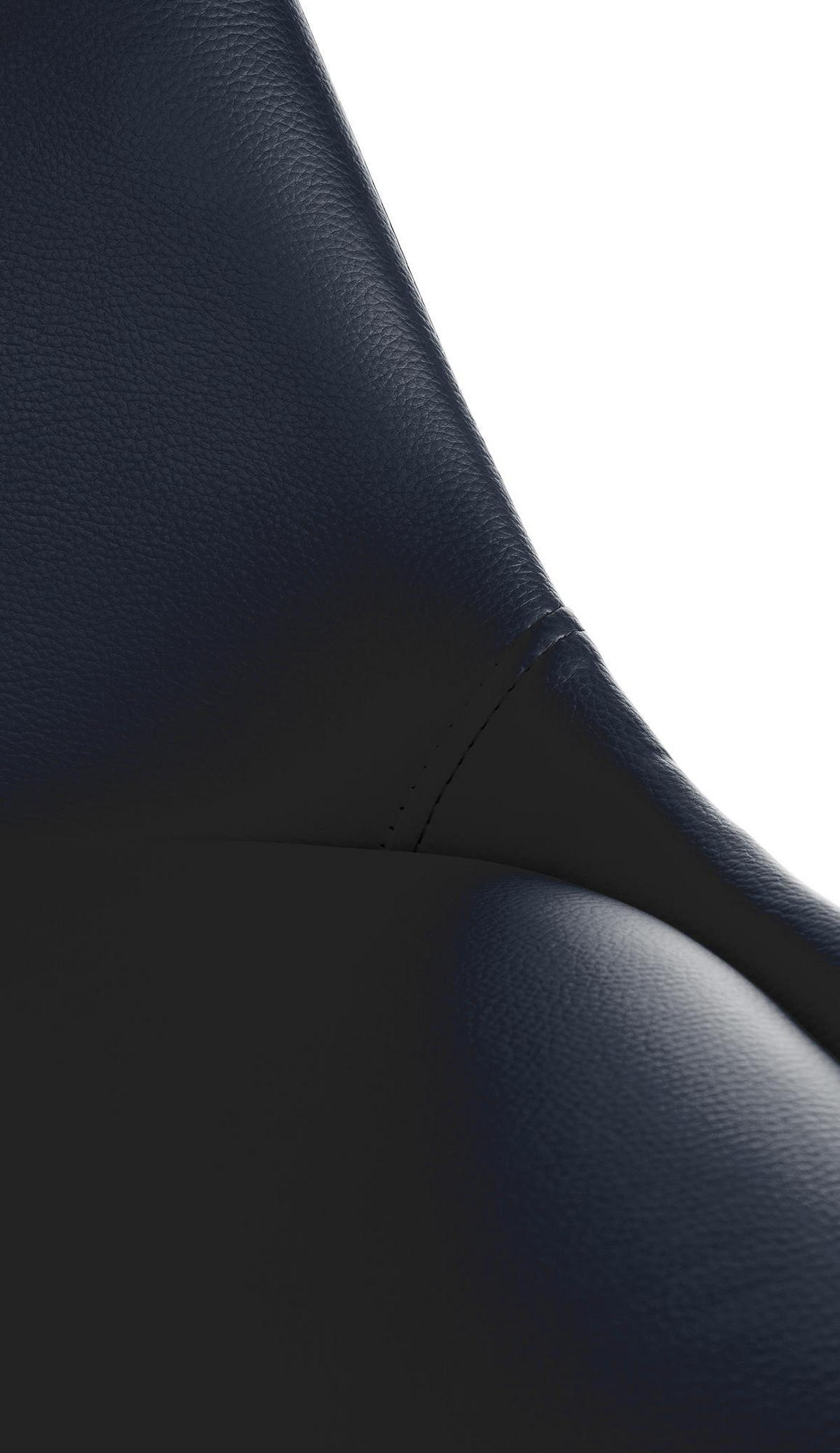 STUHL Lederlook schwarz - Schwarz/Naturfarben, Holz/Textil (48/81/54cm) - CLP