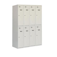 SPIND Amego 8 Abteile HxBxT 180 x 160 x 50 cm Abteilbreite 40 cm - Hellgrau, Metall (160/180/50cm) - PROREGAL
