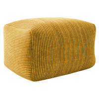 SITZSACK Easy Cord - Gelb, Textil (60/40/70cm) - MIRJAN24