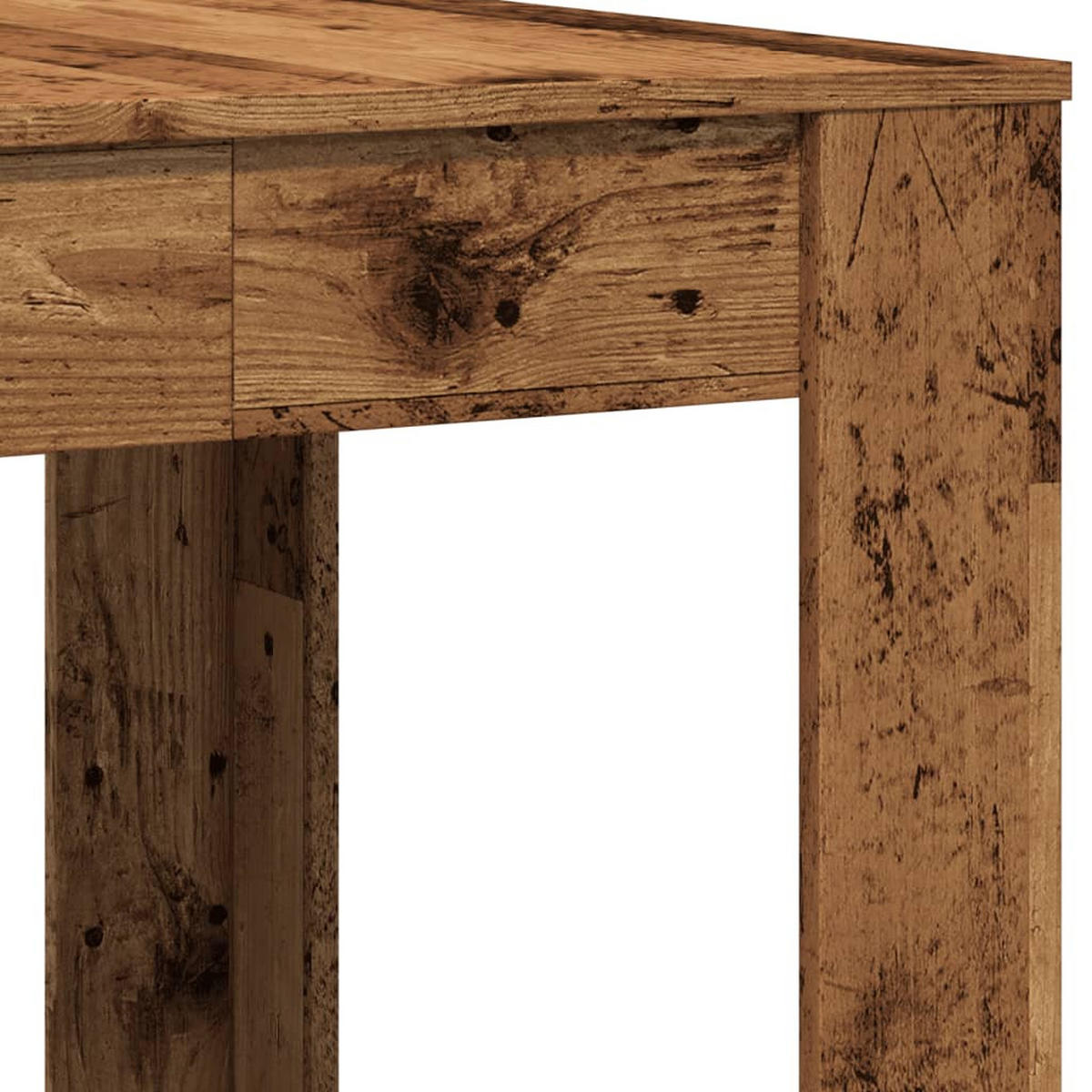 ESSTISCH Altholz-Optik 140/74,5/76 Cm Holzwerkstoff - Braun, Holzwerkstoff (140/74.5/76cm) - vidaXL