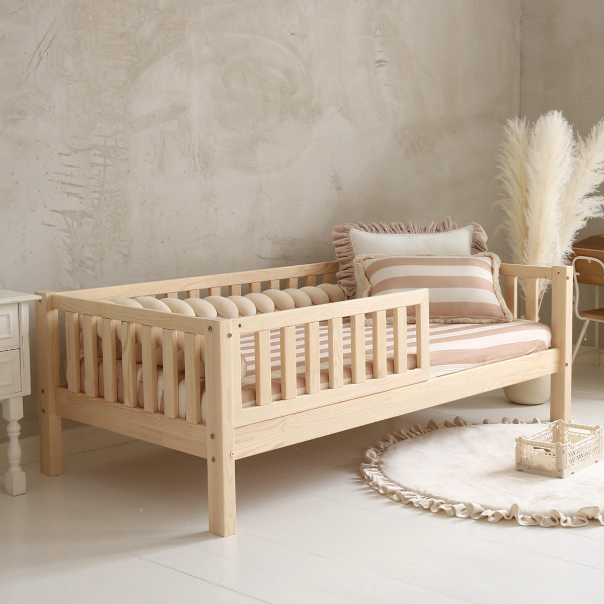 POSTEL 90/190 Agnès Přírodní dřevo - hnědá, dřevo (90/190cm) - Petits-meubles