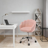 DREHSTUHL mit Blütenblatt Design höhenverstellbar 44 bis 53,5 cm - Rosa, Textil (37.5/82/55cm) - Gisaae
