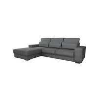 ECKSOFA Nevio In Scala - Grau, Holzwerkstoff/Textil (312/202cm) - Fun Möbel