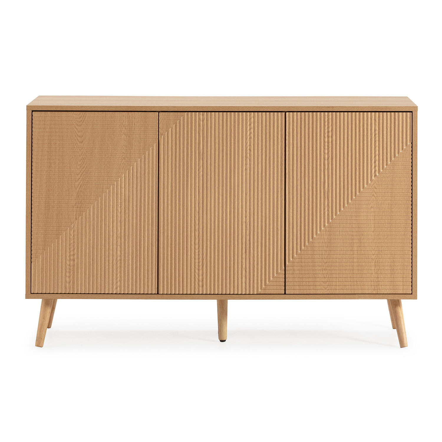 SIDEBOARD Telmo 3 türen Eichenfarbe - Honigeiche, Holzwerkstoff (120/76/40cm)