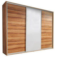 SCHIEBETÜRENSCHRANK - Kleiderschrank MONACO - Pflaume - Pflaume, Holzwerkstoff (255/251/66cm) - Möblo