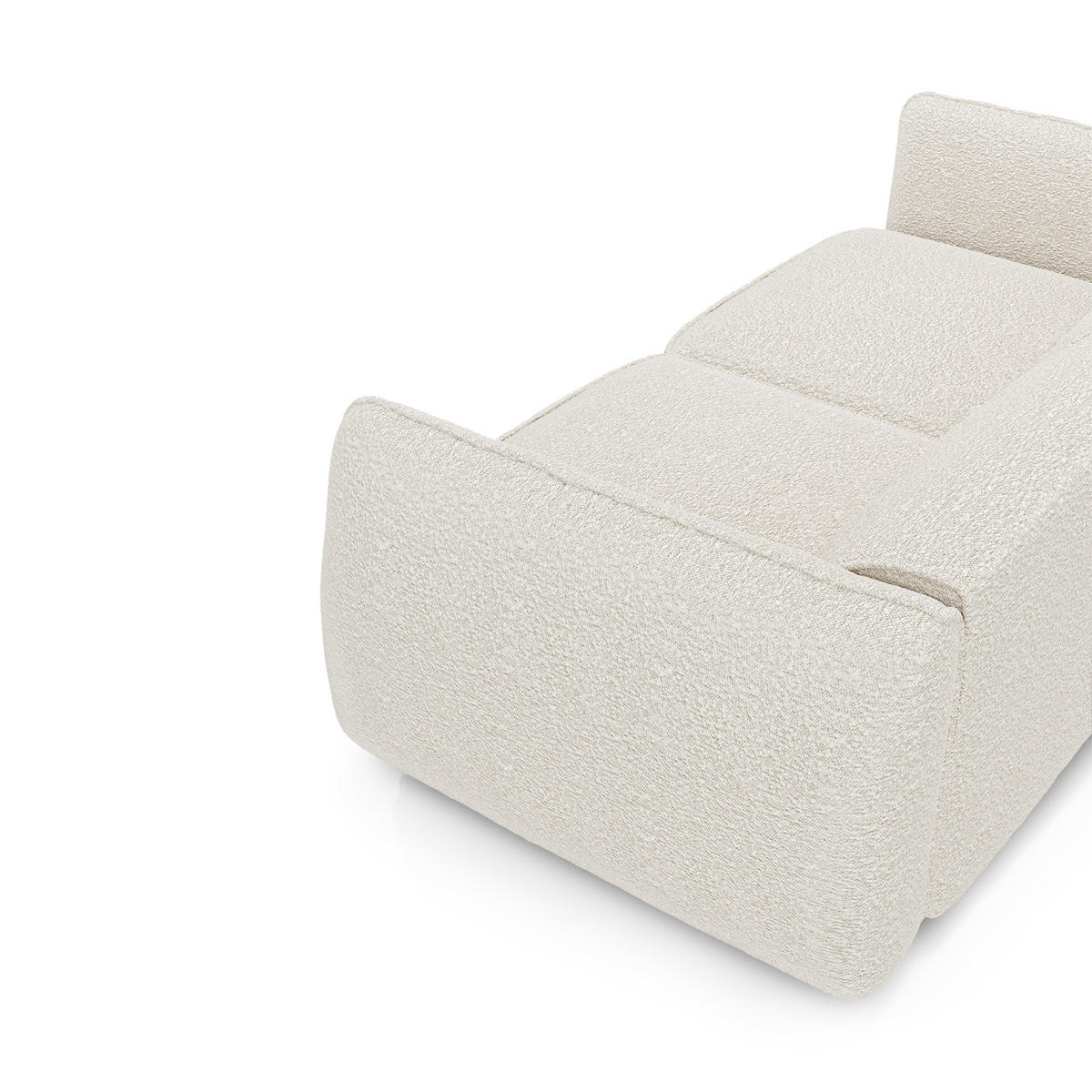 SOFA 4-SITZER Bouclé-Stoff Creme 230cm - Creme, Textil (230/74/90cm) - Sia Home