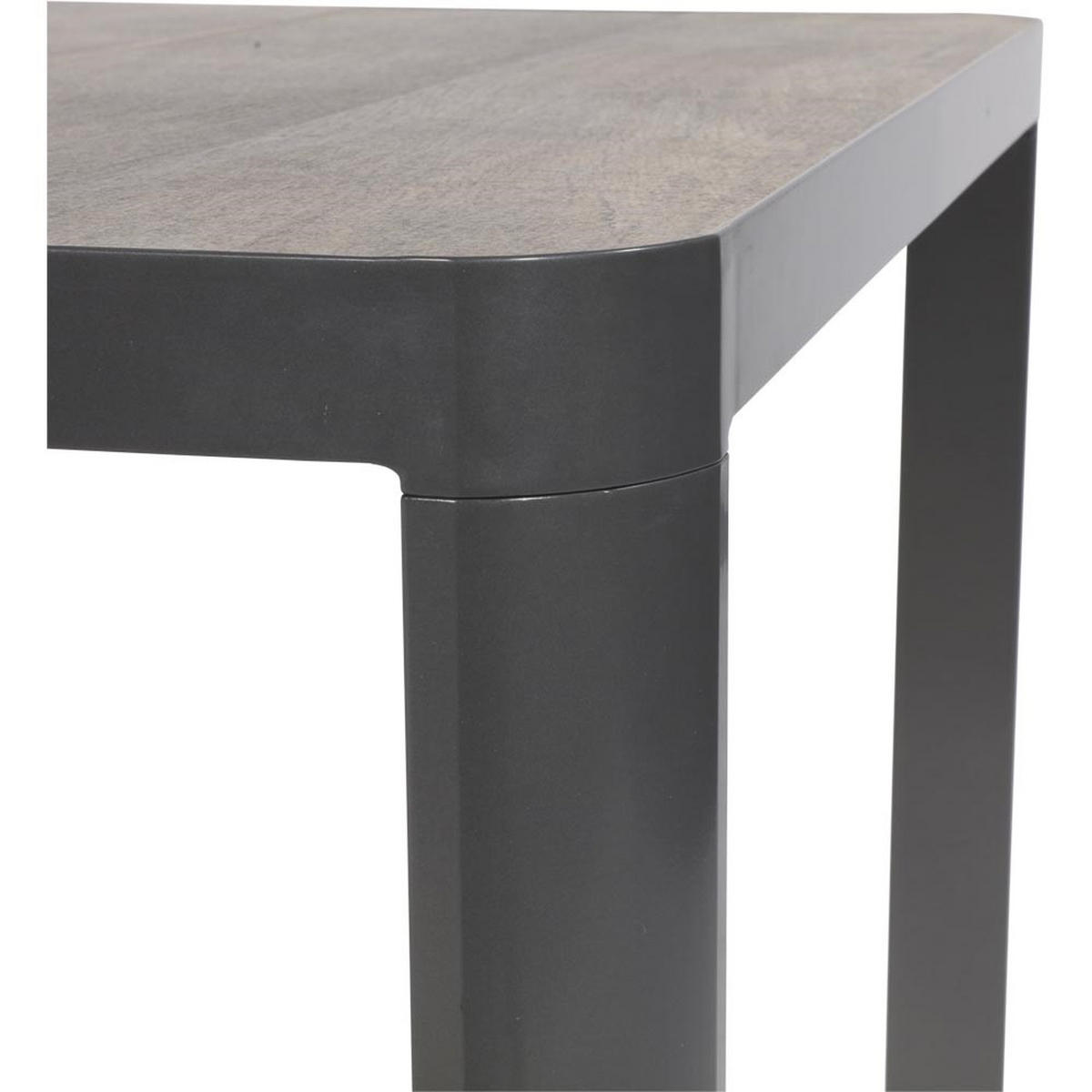 GARTENTISCH Castilla - Anthrazit - 220/100/74 cm - Dunkelgrau, Metall (220/100/74cm) - Lesli Living