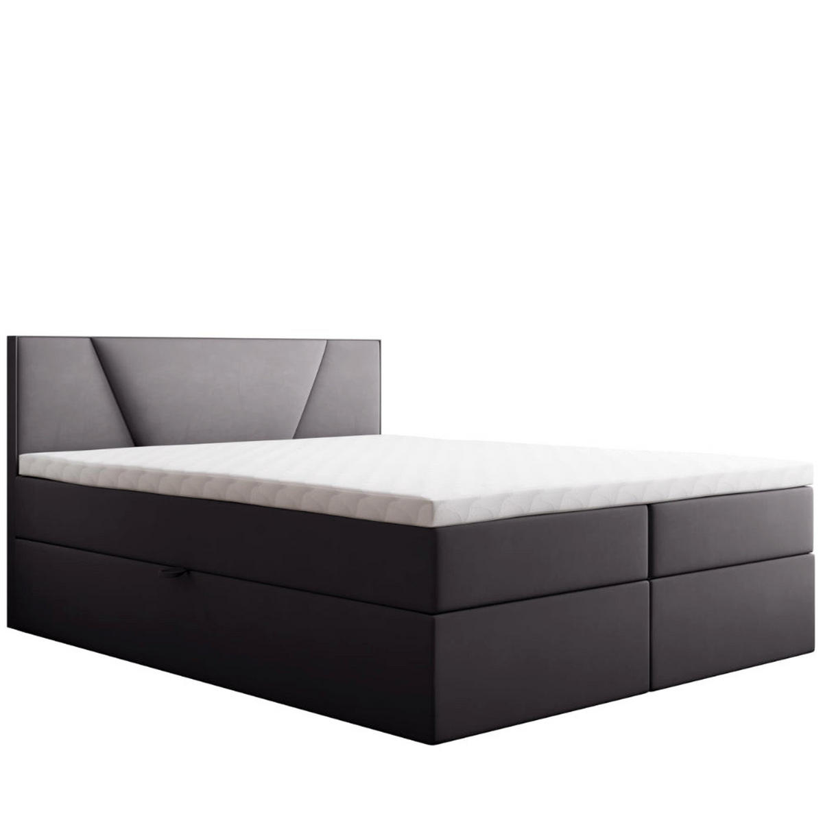 BOXBETT Jubilee Bonellfederkern inkl. Topper - Dunkelgrau, Holz/Holzwerkstoff (180/200cm) - Best For Home
