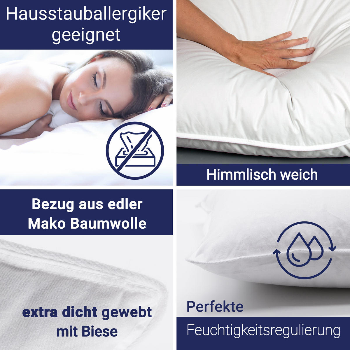 KISSEN, 40x40 cm, 100% Baumwolle, Weiß - Weiß, Textil (40/40cm) - Zollner