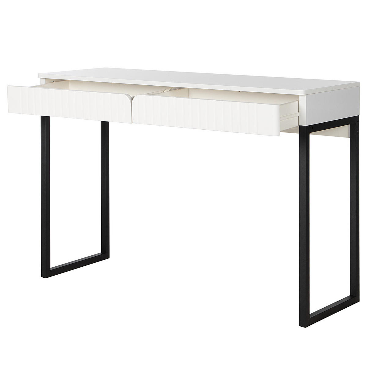 SCHREIBTISCH - Schwarz, Holzwerkstoff/Metall (40/110/75cm) - home24