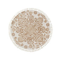 TEPPICH rund Elias Beige ø 150 cm rund - Beige, Textil (150/1cm) - KUNSTLOFT