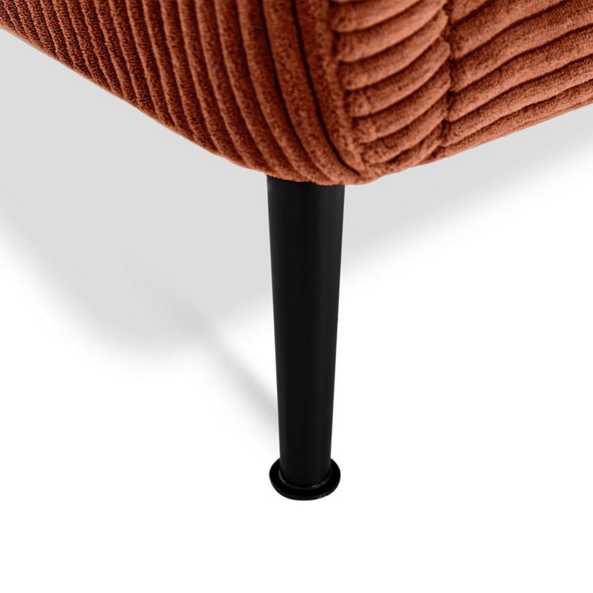 DESIGNER-SESSEL Emma aus Cord in Terrakotta - Rotbraun/Terracotta, Holz/Holzwerkstoff (71/81/75cm) - Sicaan