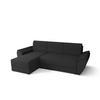ECKSOFA L REBI L2 Rainbow 27 Links mit Schlaffunktion, Grau, L-Form - Grau, Textil (251/140cm)