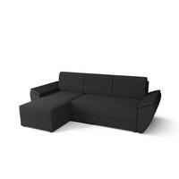 ECKSOFA L REBI L2 Rainbow 27 Links mit Schlaffunktion, Grau, L-Form - Grau, Textil (251/140cm)