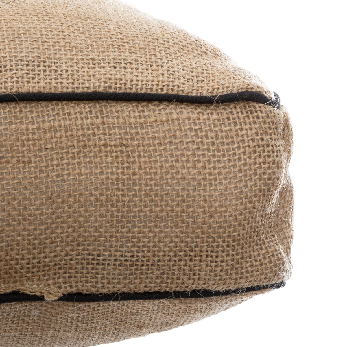 BODENKISSEN Jute 40/40 cm - Beige, Naturmaterialien (40cm) - Atmosphera Createur d´interieur